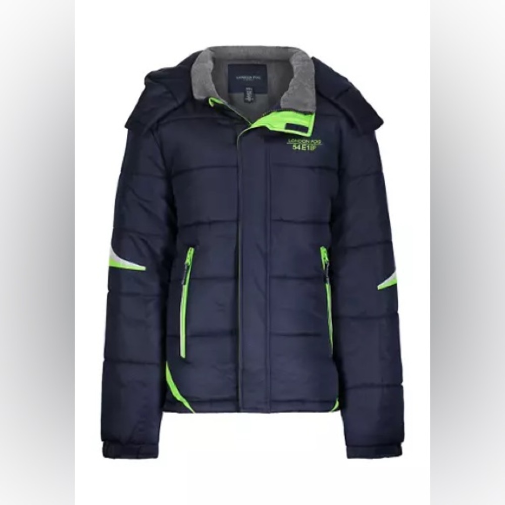 LIKE NEW! London Fog® Boys 10-12 Hooded Puffer